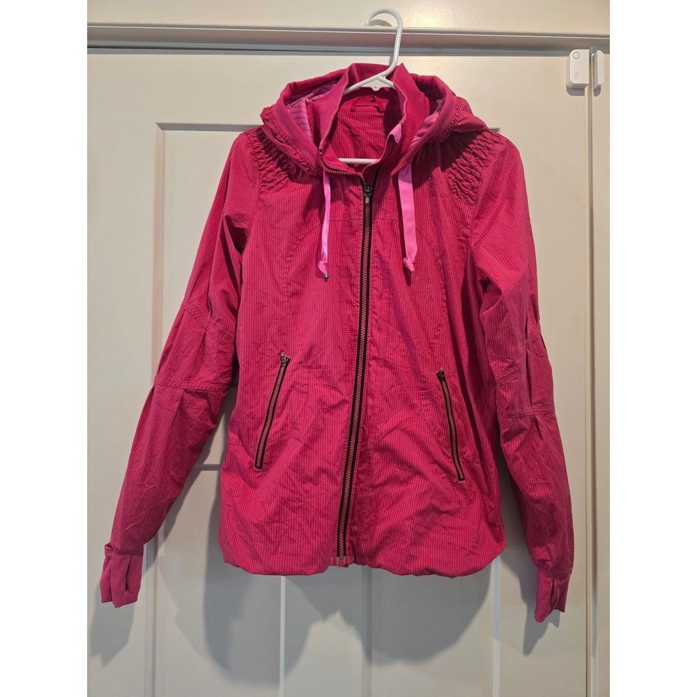 Lululemon track and field pink jacket